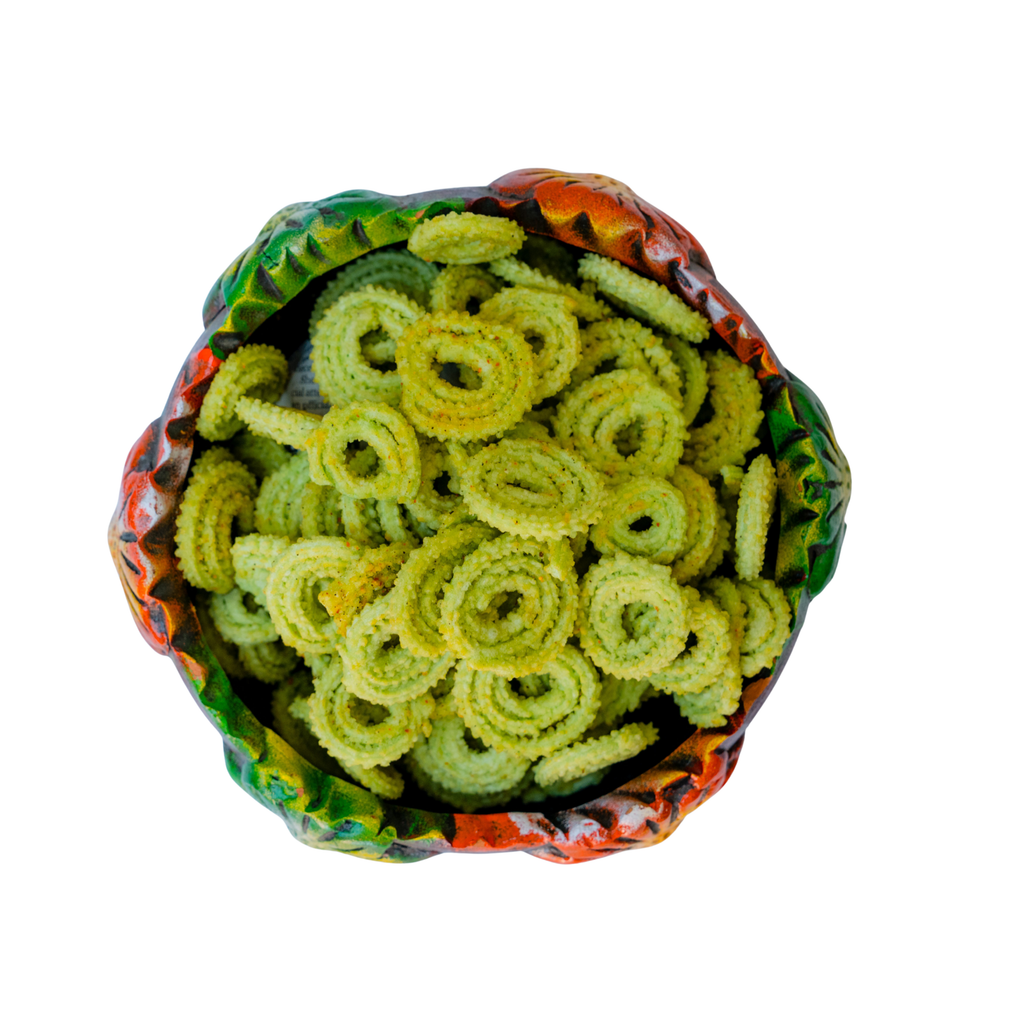 Lemon Pepper Butter Chakli - Tangy Crunchy Snack | Handmade Fresh | 80 gm