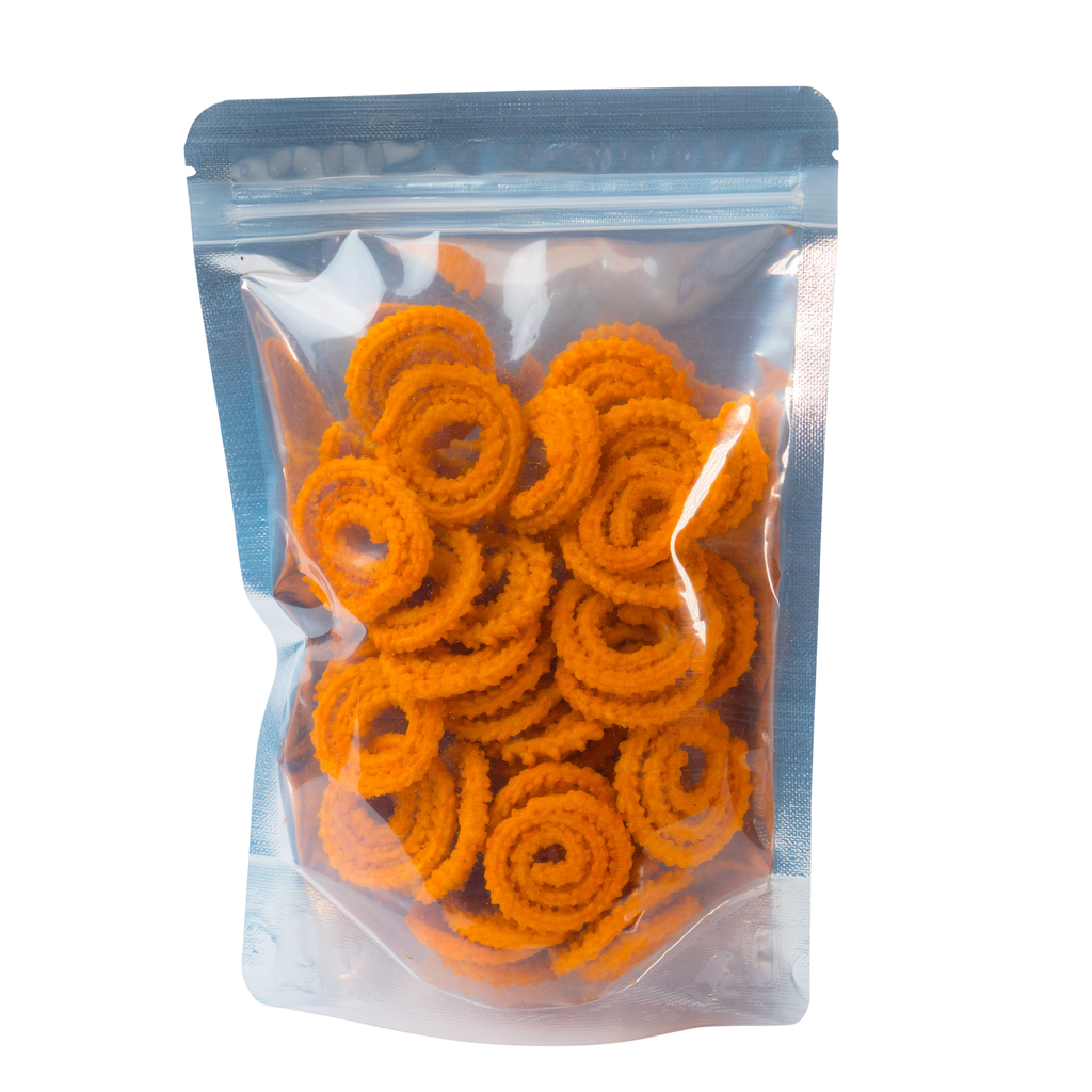 Peri Peri Butter Chakli - Spicy Crunchy Snack | Handmade Fresh | 80 gm
